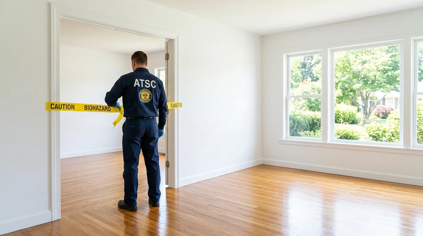 Certified biohazard cleanup crew performing Decomposition Cleanup in Canyon Country